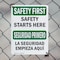 Signmission Safety Culture Sign, 7 in Width, Plastic, Rectangle, Bilingual OS-2PACK-SF-P-710-L-10875 - alternate 4